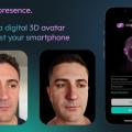 Die App von Copresence ermöglicht lebensechte digitale Avatare von Gesichtern (Bild: Copresence) 