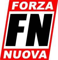 Das Parteilogo der neofaschistischen Partei Forza Nuova 