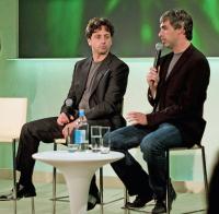 Die Google-Gründer Sergey Brin und Larry Page im Jahre 2008 (Bildquelle: Joi Ito/ CC BY-SA 2.0) 